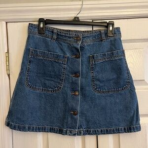 Zara Women denim button up skirt Size Medium